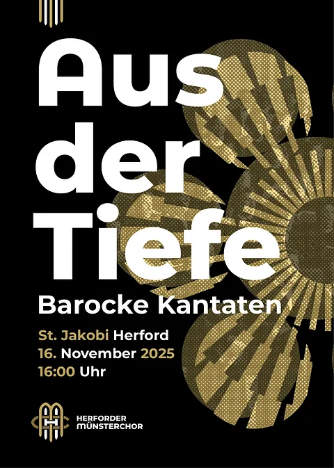 Einladungsflyer für das Konzert "Aus der Tiefe"